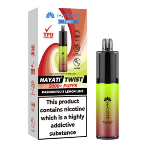 Hayati Twist 5000 Puffs – Passionfruit Lemon Lime
