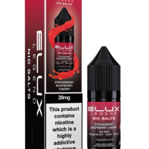 Elux Nic Salt 10mg – Strawberry Raspberry Cherry